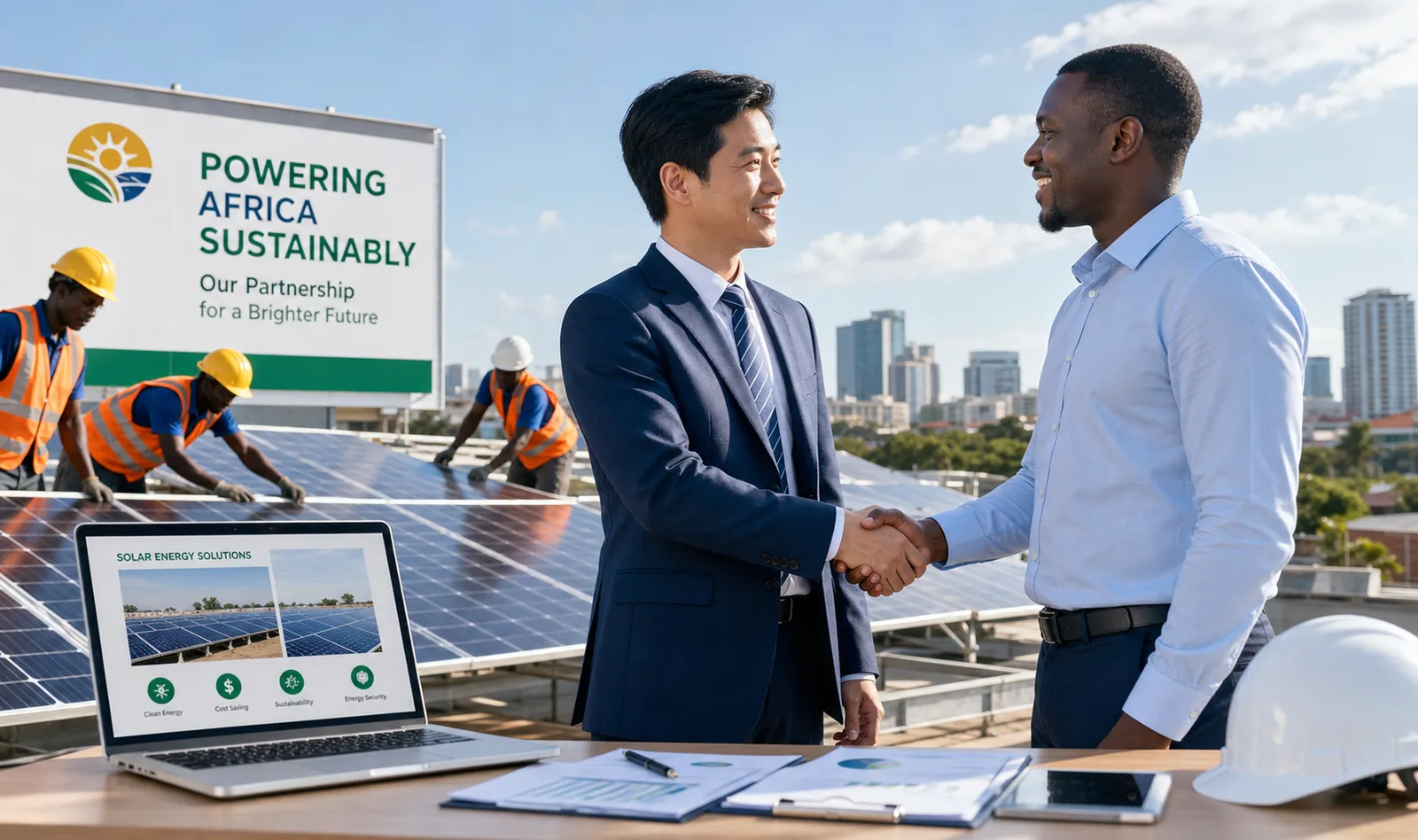 business cooperation CTA background