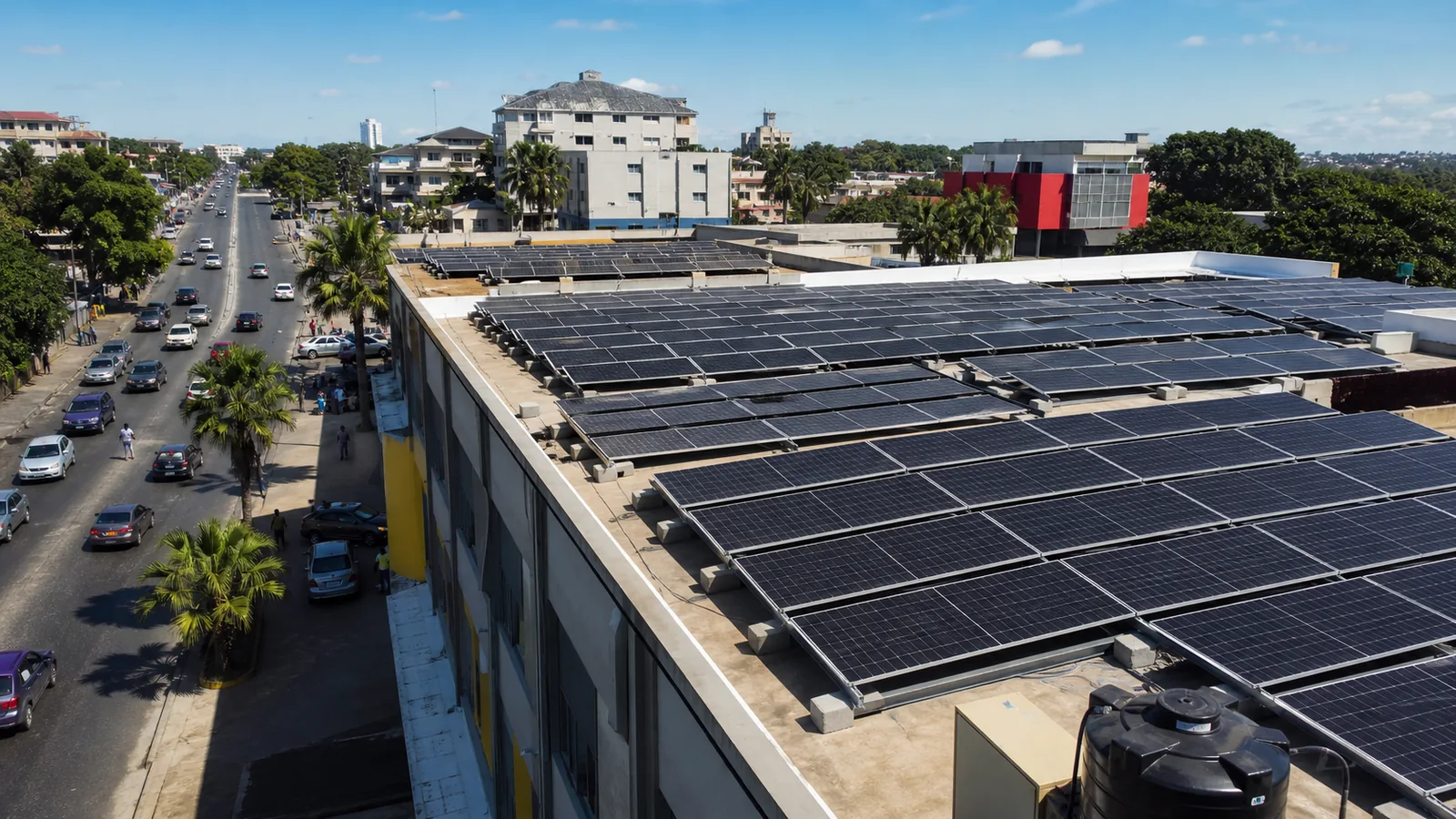 100kW Shop Solar Power System Accra Ghana